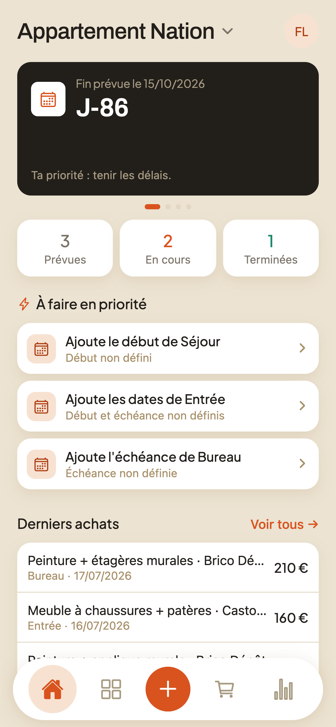 Accueil du chantier dans Briquera